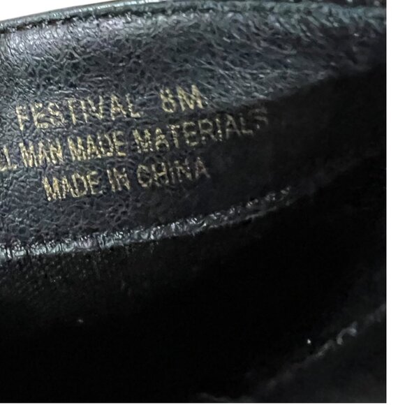 Cushionaire Festival Black Square Toe Block Heel Platform Ankle Boots Size 8 - Picture 9 of 10